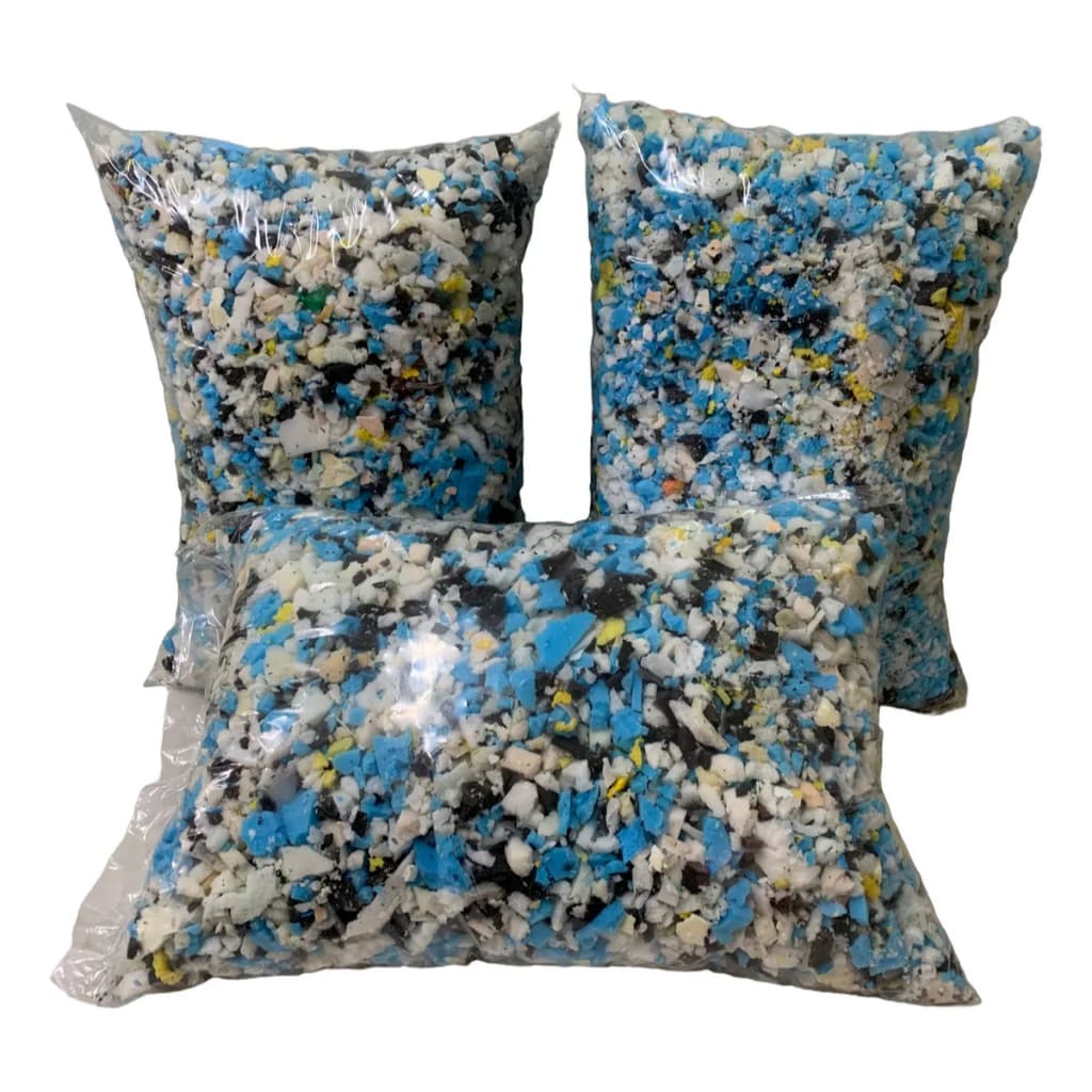 Espuma Triturada 05kg Para Enchimento Almofada Travesseiro Puff Cama Colchão Colchonete Multiuso Estofados.