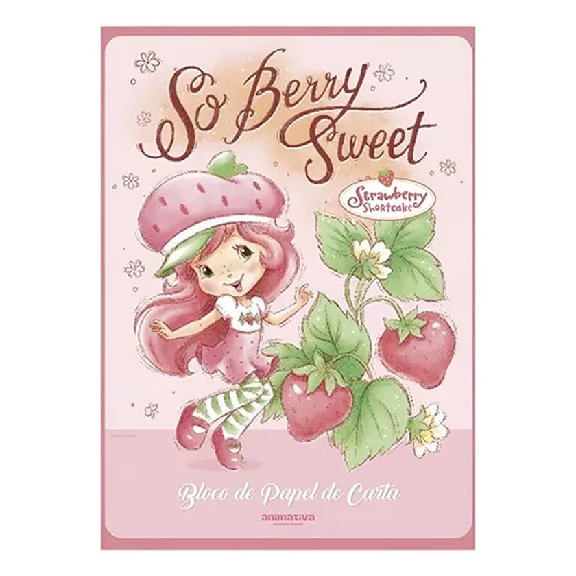 BLOCO PAPEL DE CARTA PERFUMADO MORANGUINHO 48 FOLHAS 70G ANIMATIVA