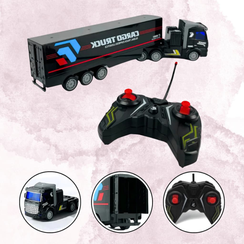 Carrinho Controle Remoto Caminhão Cargo Truck Recarregável por USB