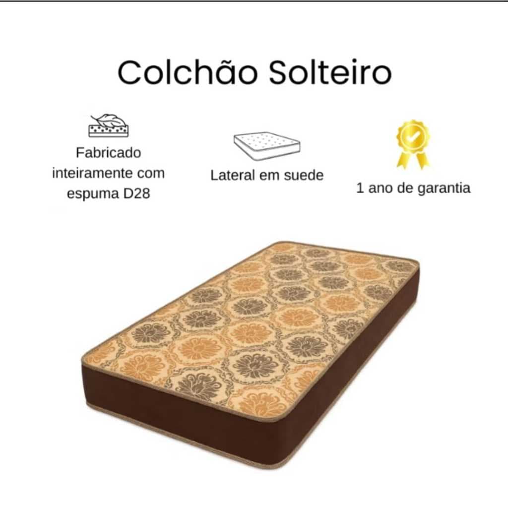 Colchão de Solteiro 100% Espuma D-28 1.88X0.88X14 Linha Premium Leve Macio Confortável Saúde Para Seu Sono Premium Firme