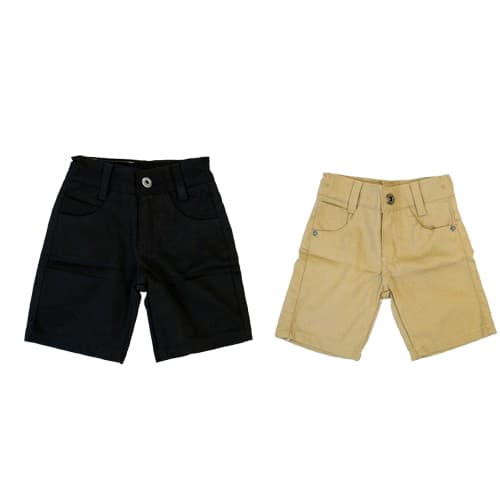 Kit 2 Bermudas Jeans Sarja Infantil Masculina Meninos 01 Ao 08 Anos