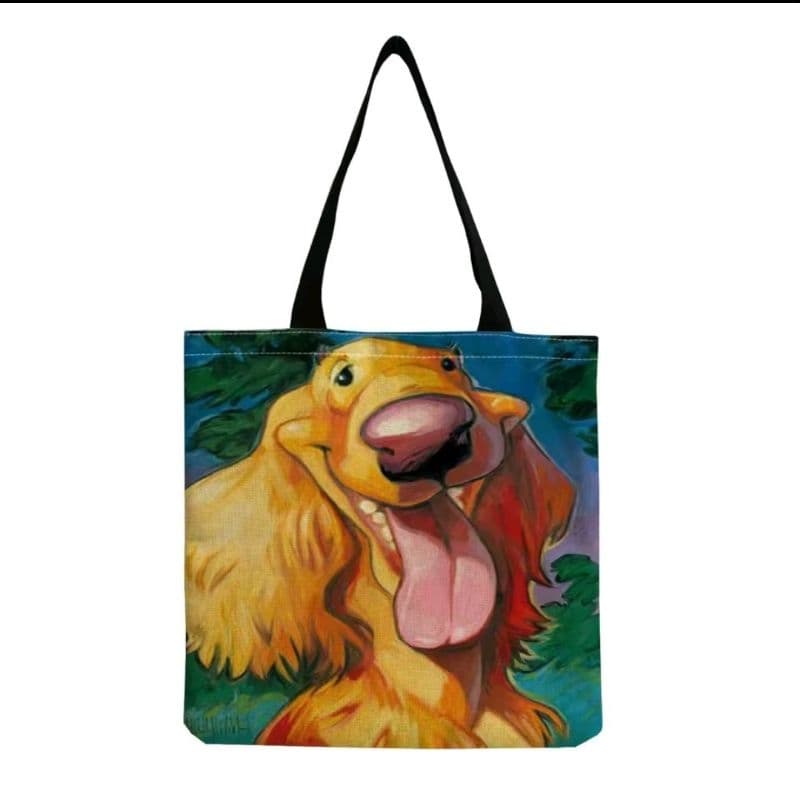 Bolsa Sacola Tote Meu Pet Caramelo Feliz Moda e Acessorios Estilosa