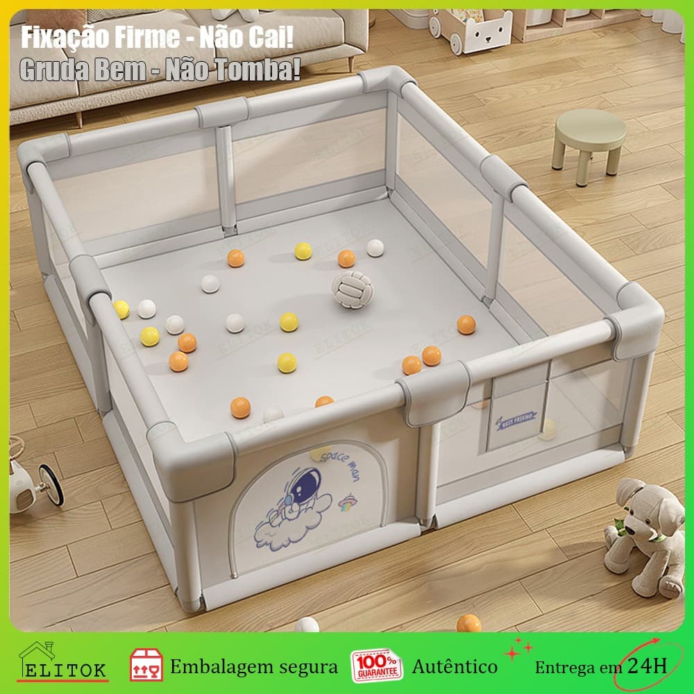 Cercadinho Bebê Grande Chiqueirinho Infantil Cercado 200x150/180x120 Portátil Dobrável