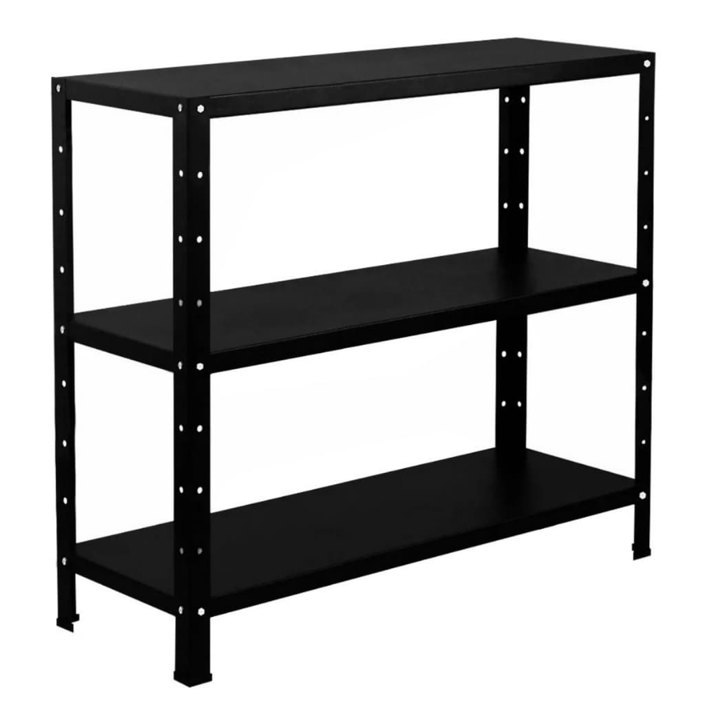 Estante Aço Multiuso 90cm Armário Resistente Sala 3 Bandejas Para Estoque