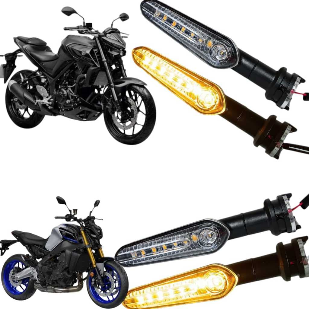 Kit 4 Pisca de Led Sequencial Mt 03 Mt 07 Mt 09 2021 2022 2023 2024 fz15 Factor 150
