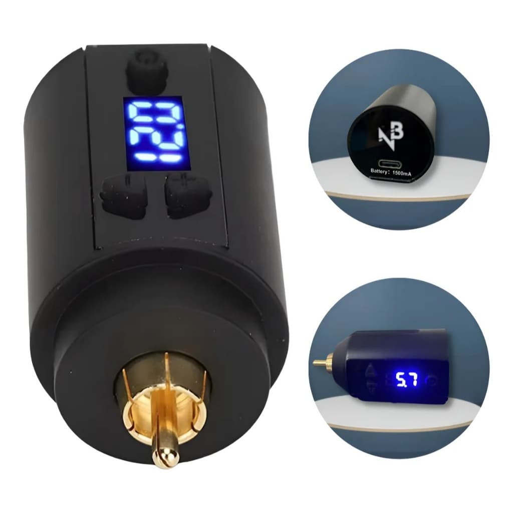 Fonte Tatuagem NB Bateria Recarregável 1500mAh Super Portátil