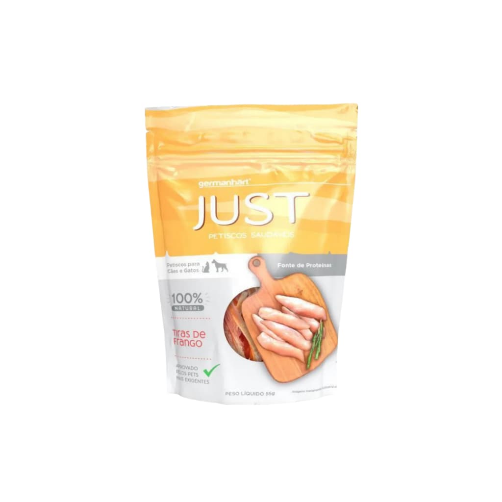 Petisco Natural Just Slice De Frango 55g