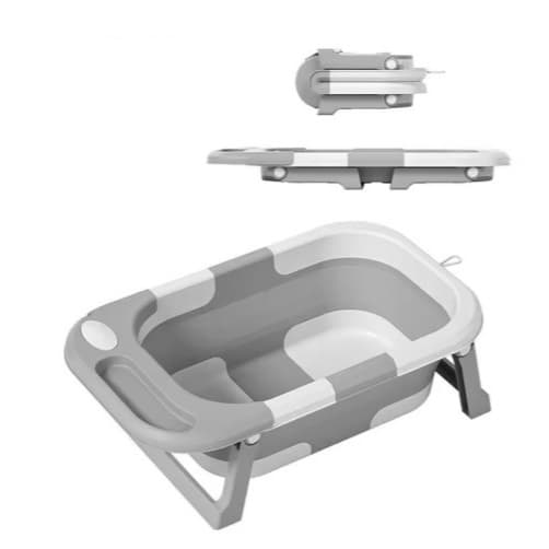Banheira Portátil Dobrável para Bebê com sensor de temperatura