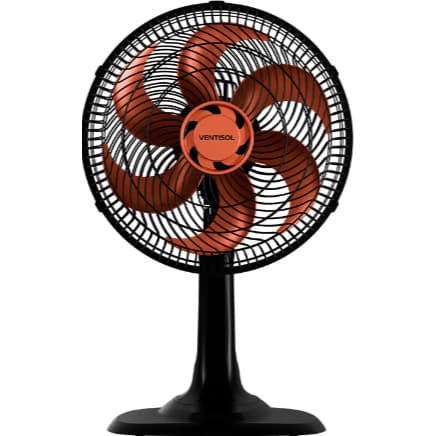 Ventilador de Mesa Ventisol Turbo 6 Oscilante 30cm Bronze