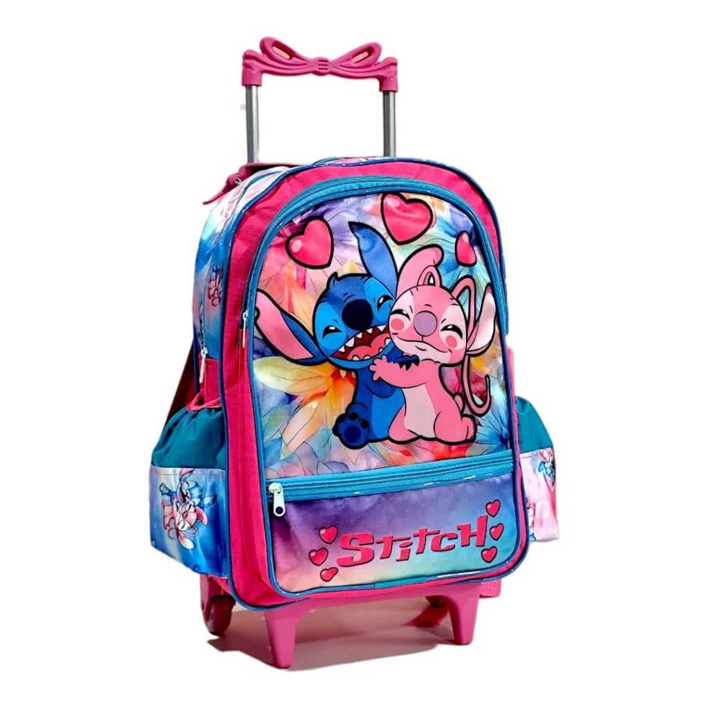 Mochila Escolar - 3 Bolsos - Rodinha - Menino - Menina