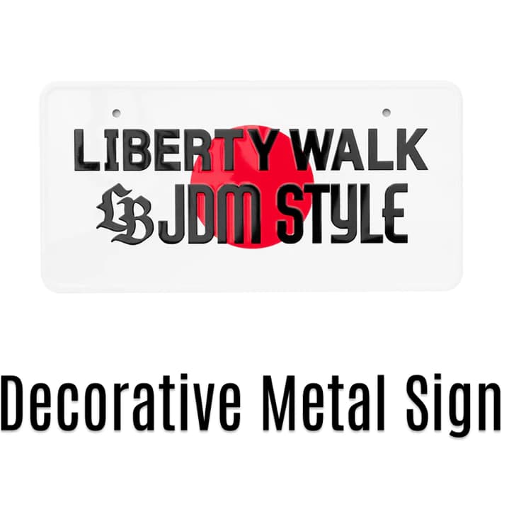 PLACA LIBERTY WALK DECORAÇAO JDM STYLE WALL DECOR