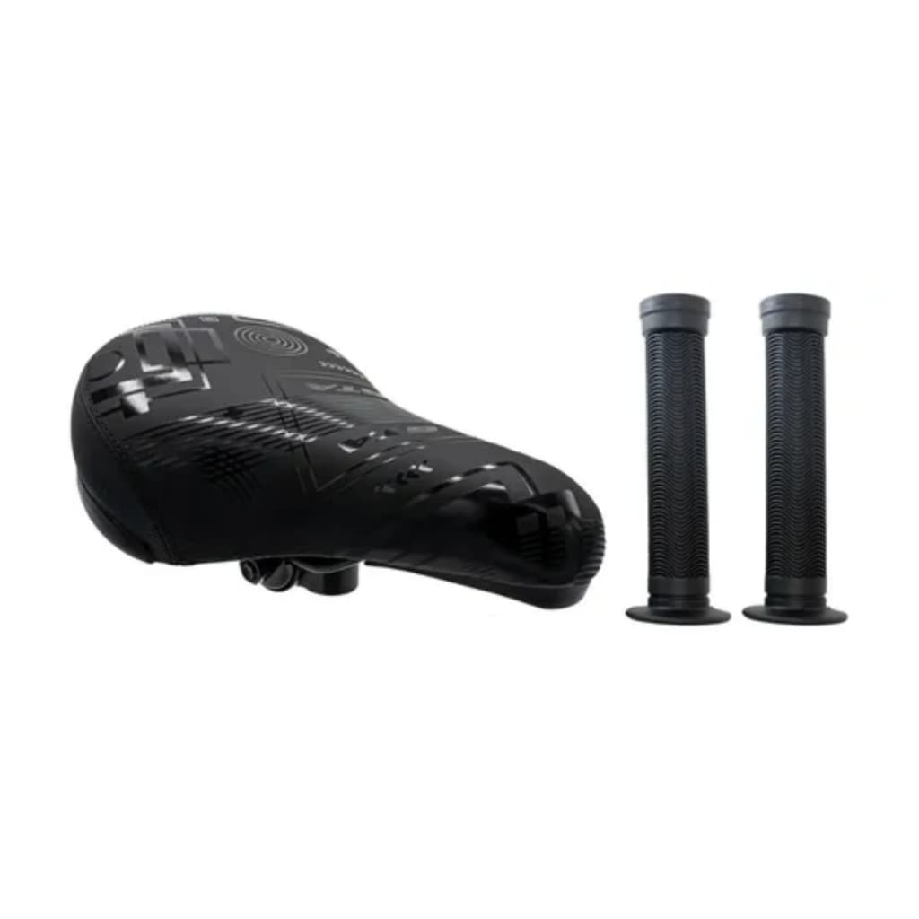 Selim Banco Bmx Bicicleta Gta Bike Macio Confortável Nitro + Manopla Bmx