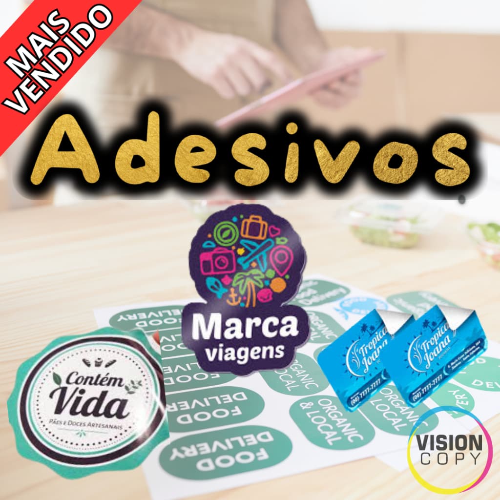 4200 Etiquetas Adesivas Personalizadas