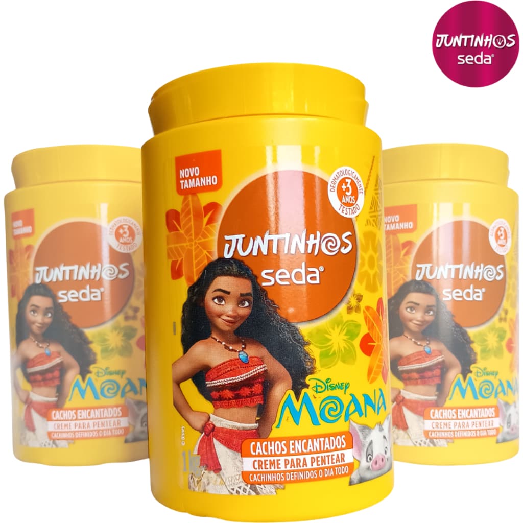 CREME DE PENTEAR SEDA  JUNTINHOS CACHOS ENCANTADOS - 1KG MOANA