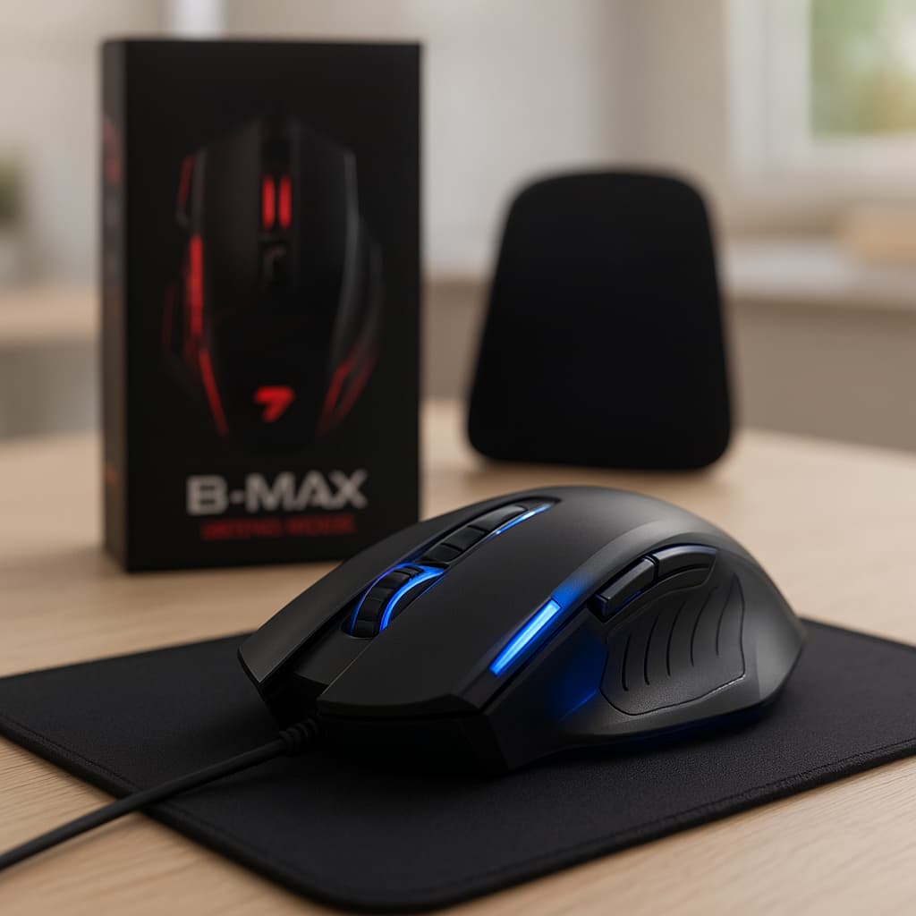 Mouse Gamer X7 LED RGB 7 Botões 3200DPI USB Alta Precisão + Mousepad Brinde PC Notebook