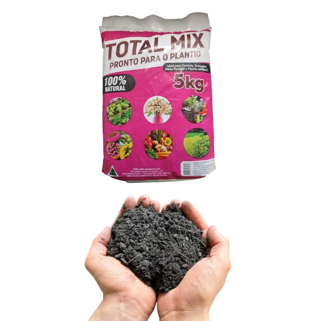 Substrato Total Mix 5kg Total Agro, mais saudável  para seu plantio!!