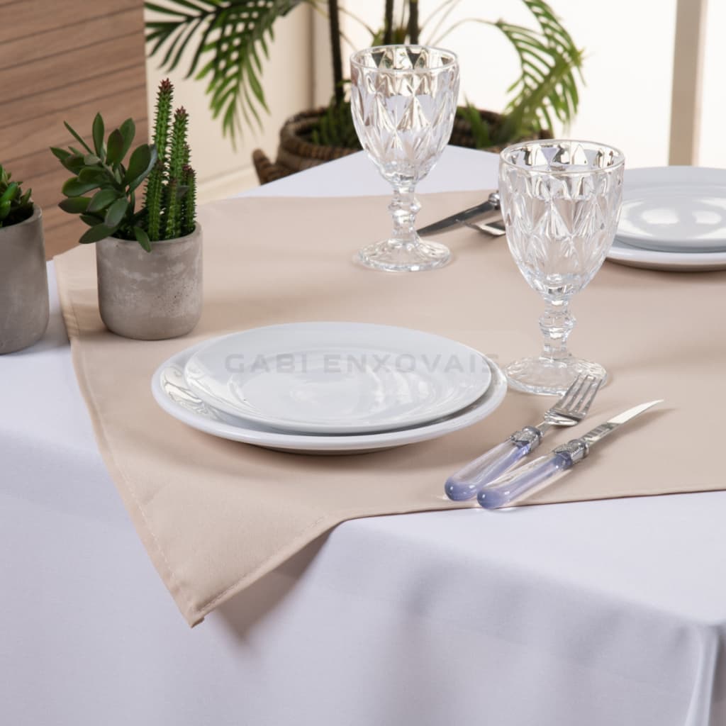 kit Toalha Cobre Mancha  em Oxford 75x75 Para Eventos - 06 Peças Bainha