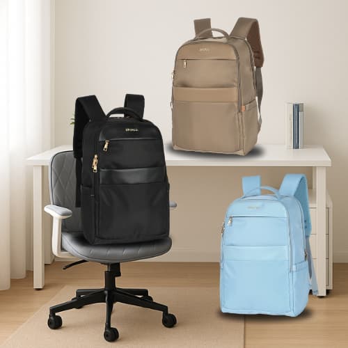 Mochila Feminina Executiva Up4you Para Notebook Original Preta Escritório Luxcel Computador
