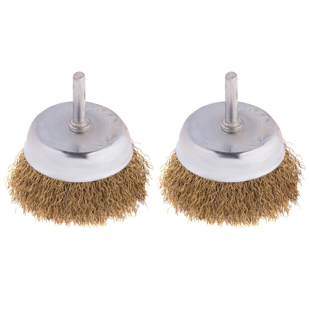 Kit 2 Escova Circular Latonada Tipo Copo 75mm para Furadeira