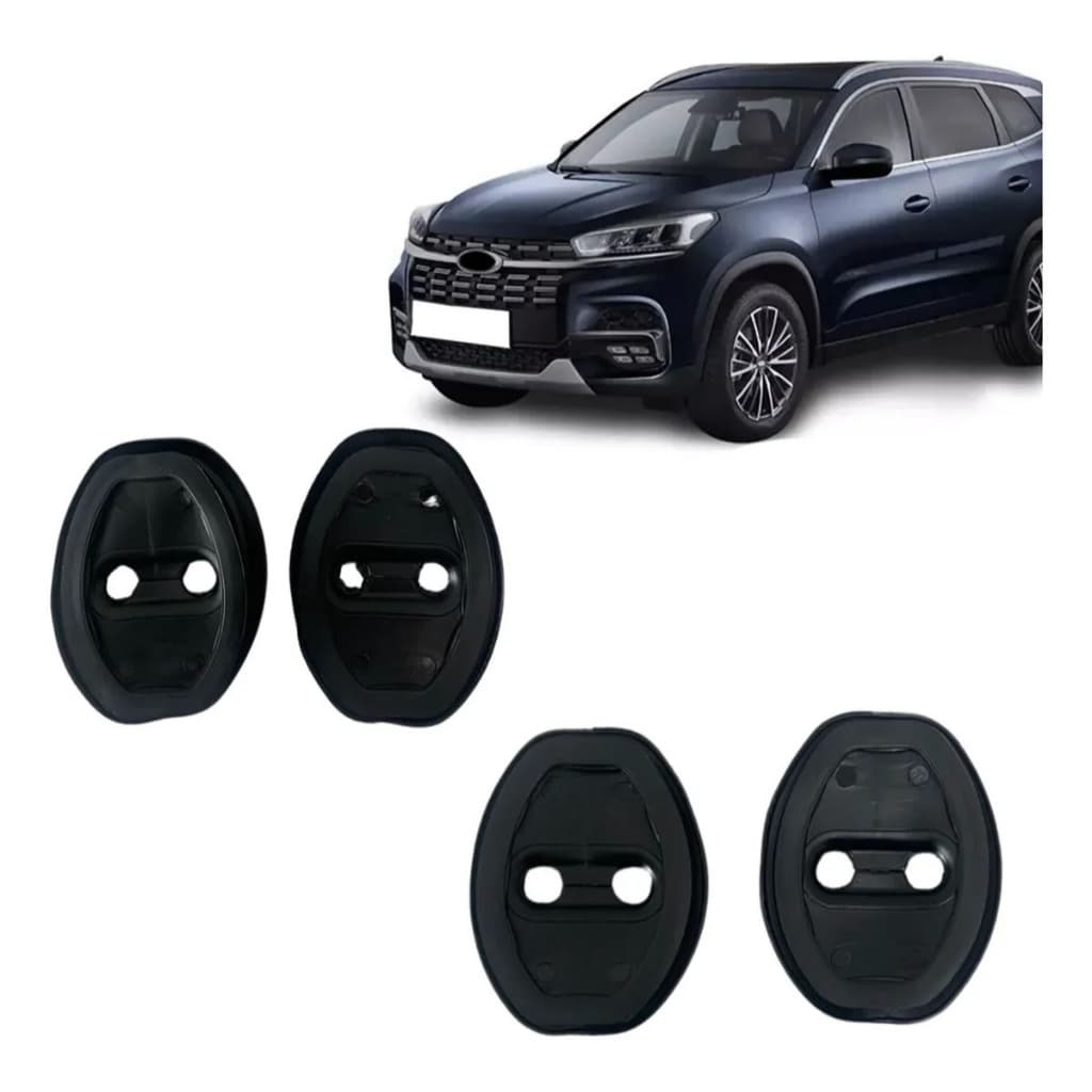 Kit de 4 peças Amortecedor de Fechadura Borracha Protetor Porta Do Carro Anti Impacto Colisão Veicular Universal