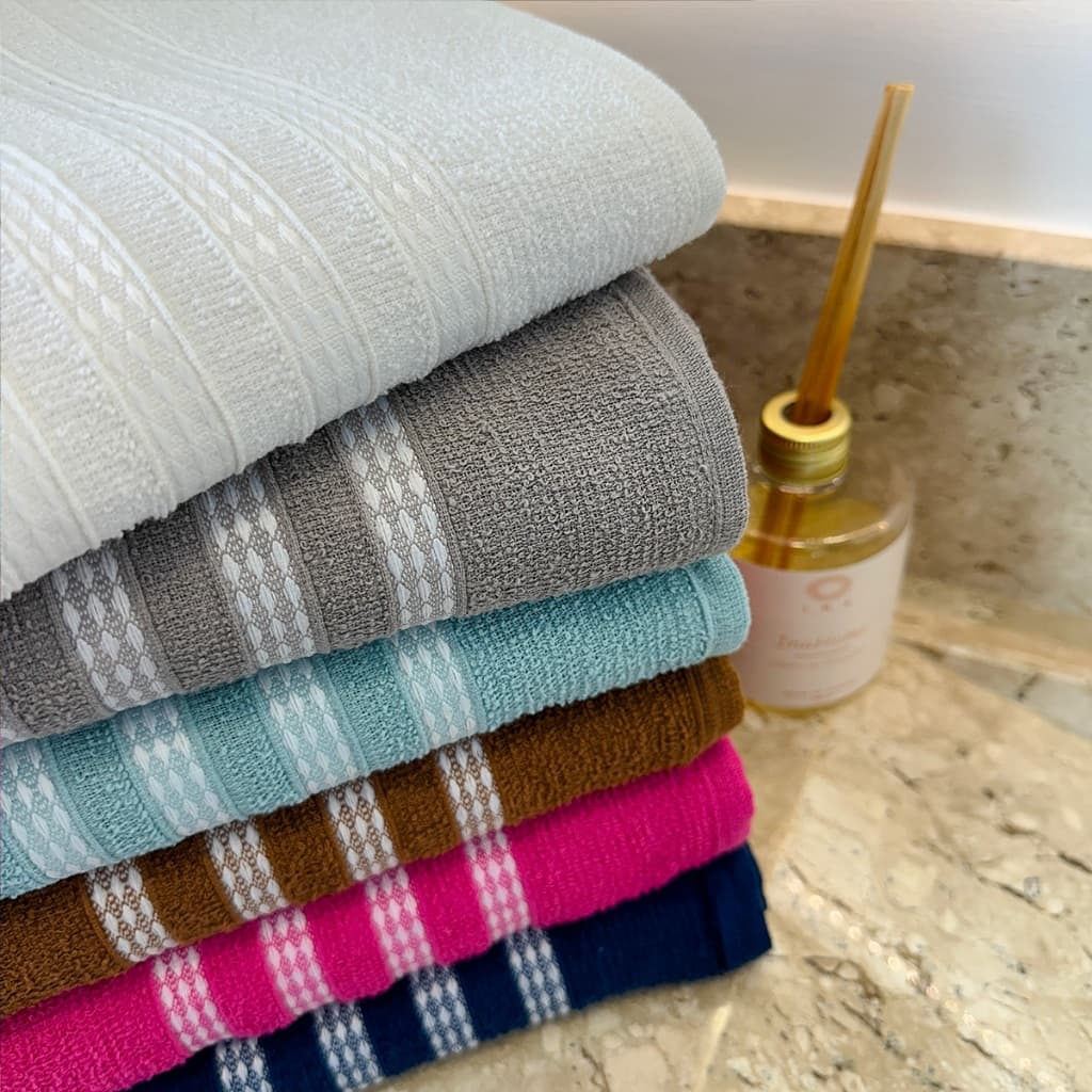 Kit 8 Toalha Banho Macia Alta Absorção