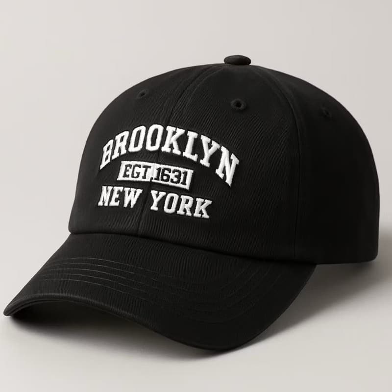 BONÉ BROOKLYN NEW YORK BASEBOL RETRÔ ABA CURVA DAD HAT REGULAGEM FITÃO