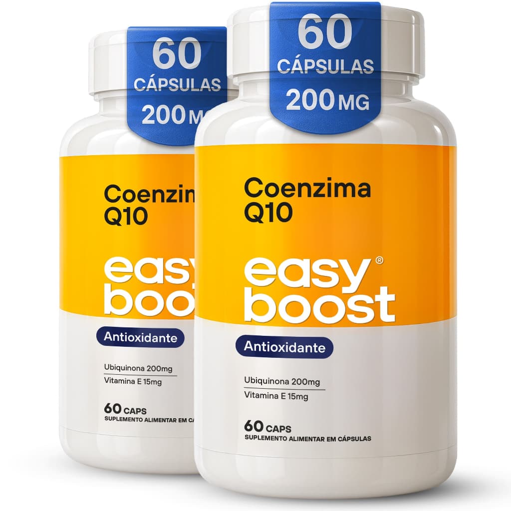 Coenzima Q10 200mg + Vitamina E + TCM Easy Boost KIT 2x 60 Caps | Energia, Antioxidante 120 caps