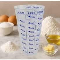 Copo Medidor Plástico 570ml Dosador Graduado Cozinha Confeitaria Medida Ingredientes Transparente