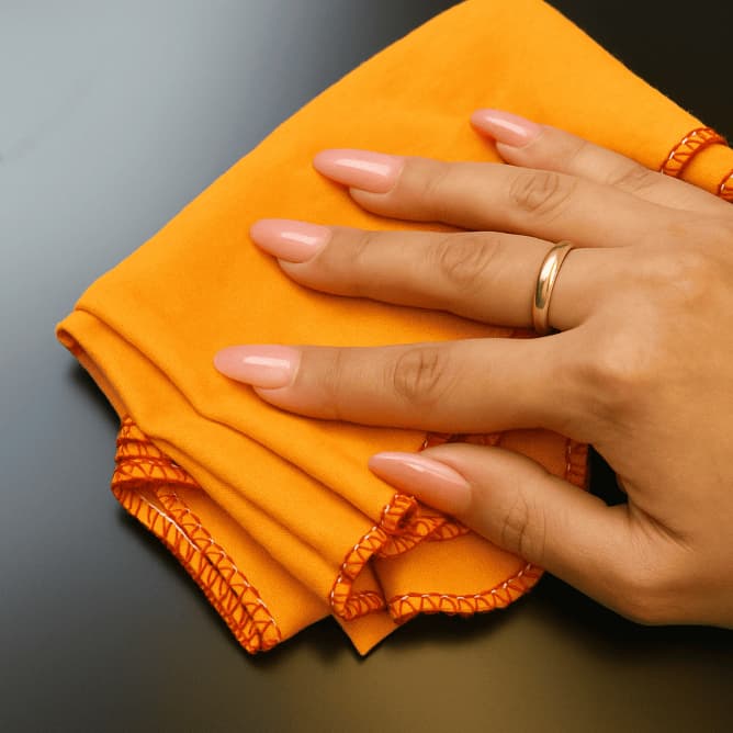 Flanela Laranja Multiuso Para Limpeza em Geral 28*38 Cm | Kit C/02/04/06/10 Unidades