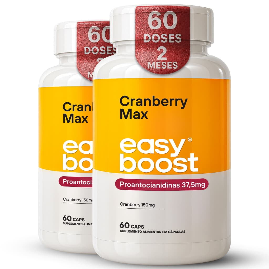 Cranberry Max 100% Easy Boost Kit 2x 60 Caps | 120 cápsulas
