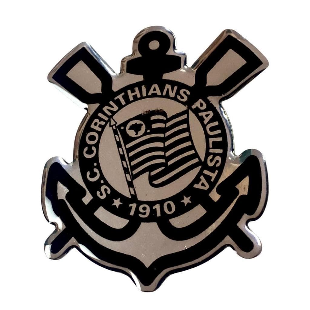 Adesivo Resinado 3D Emblema Cromado C
