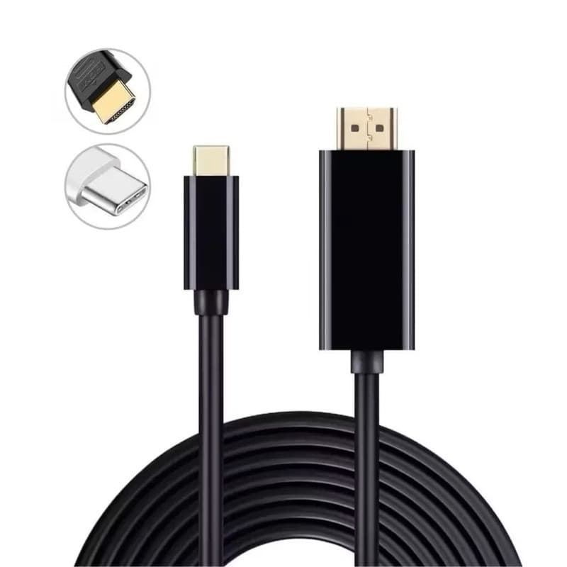 Cabo Tipo C Usb C macho para HDMI Macho