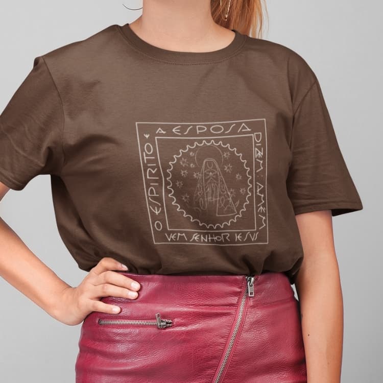 camiseta unissex t-shirt camiseta feminina camiseta 100% algodão camiseta nossa senhora APARECIDA