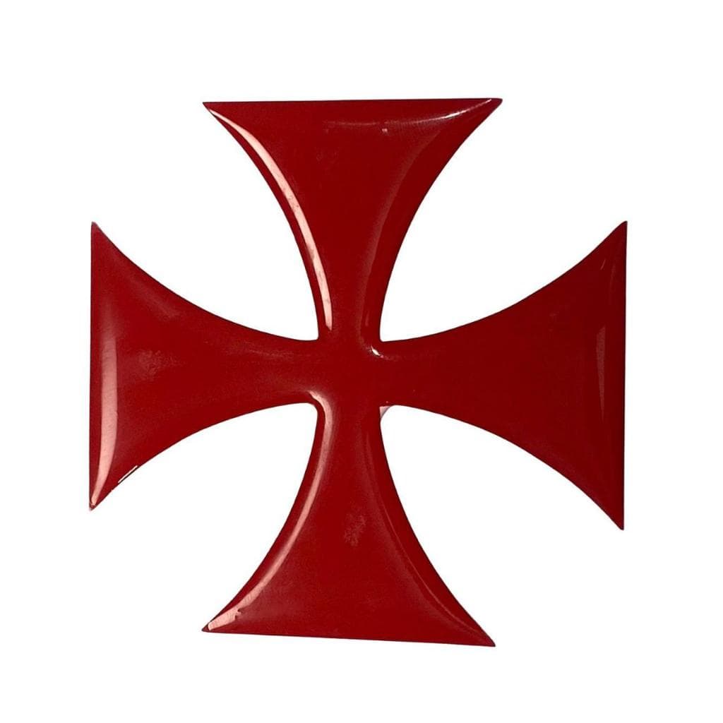 Adesivo Emblema Resinado Cruz de Malta Vasco da Gama 3D Alto Relevo Resistente RES3038