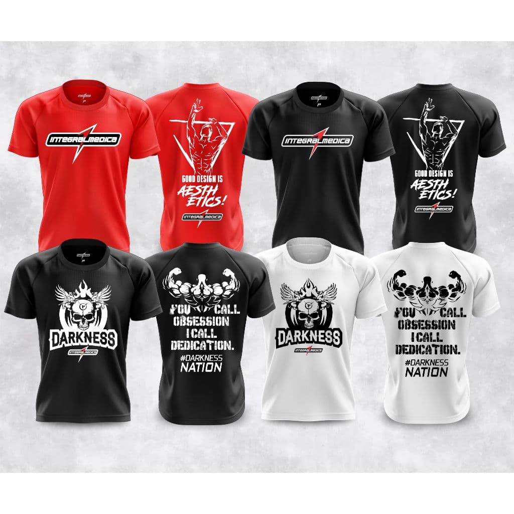 Kit 4 Camisas Dry Fit Esportivas ZYZZ Integralmedica e Darkness