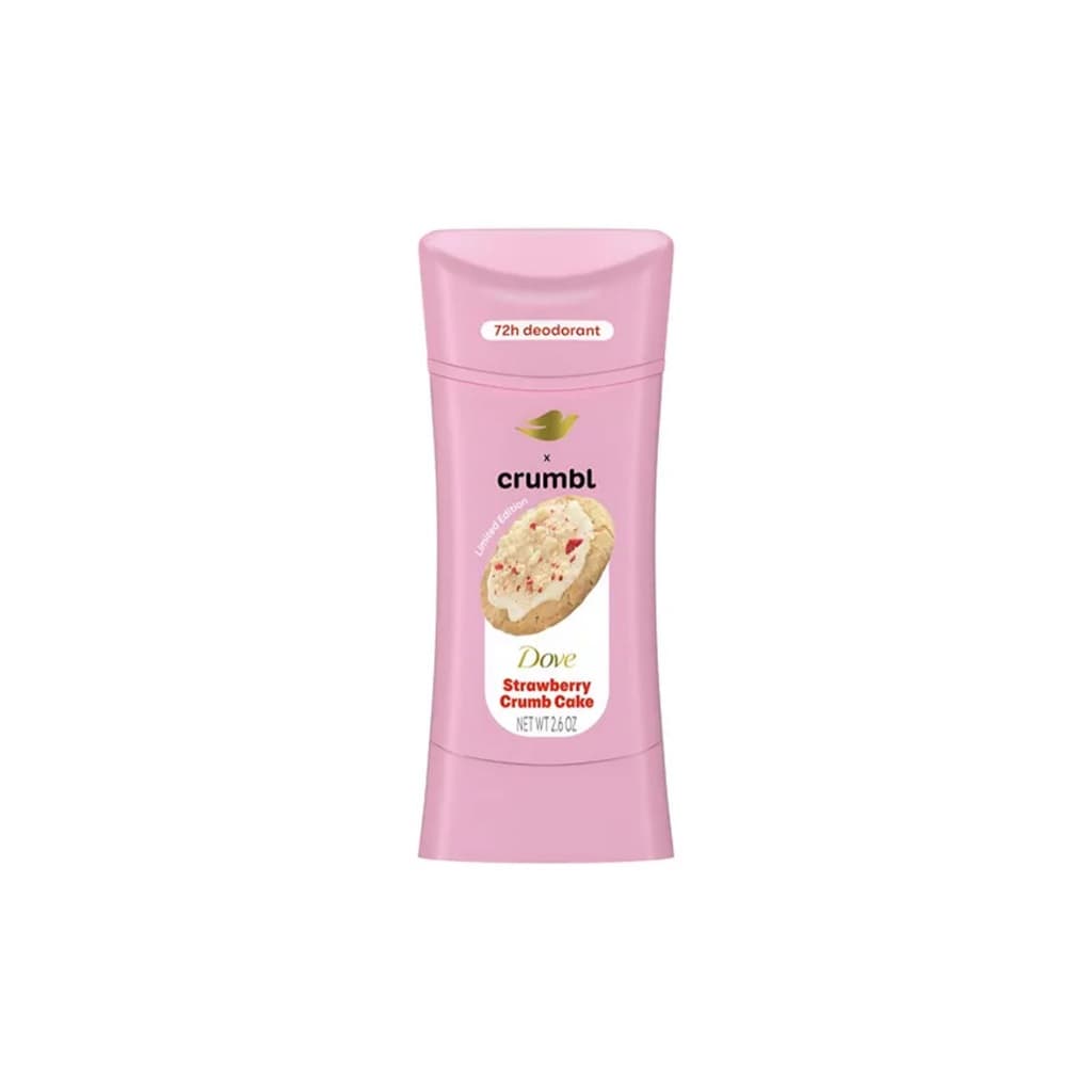 Desodorante Dove Crumbl Strawberry Crumb Cake Sem Aluminio