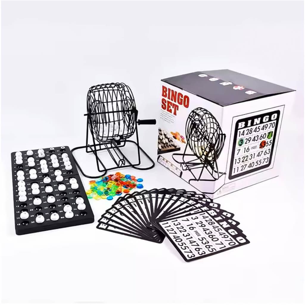 Jogo De Bingo Metal Profissional Completo Globo Com Cartela