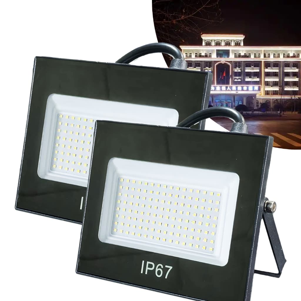 Refletor LED 400W 500W Branco Frio 6500k Granfei Holofote IP67 7SEVEN