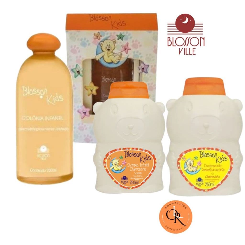 Blosson Kids Laranjinha Banho Perfumado (Colônia+Shampoo+Condicionador)