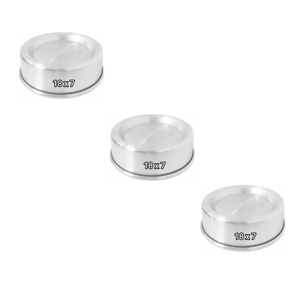 kit (03) Tres Formas Vulcão Piscina 18 x 7cm Assadeira Balleirine