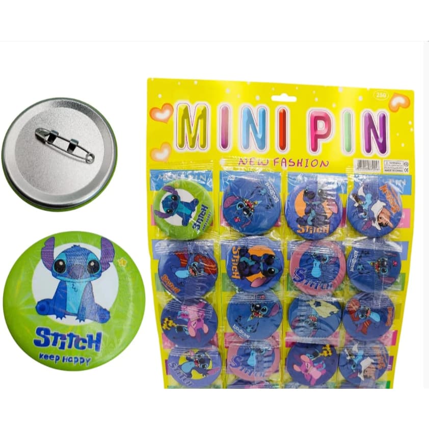 BOTTONS BROCHE DO STITCH - KIT COM DOIS BOTTONS FOFOS DO STITCH