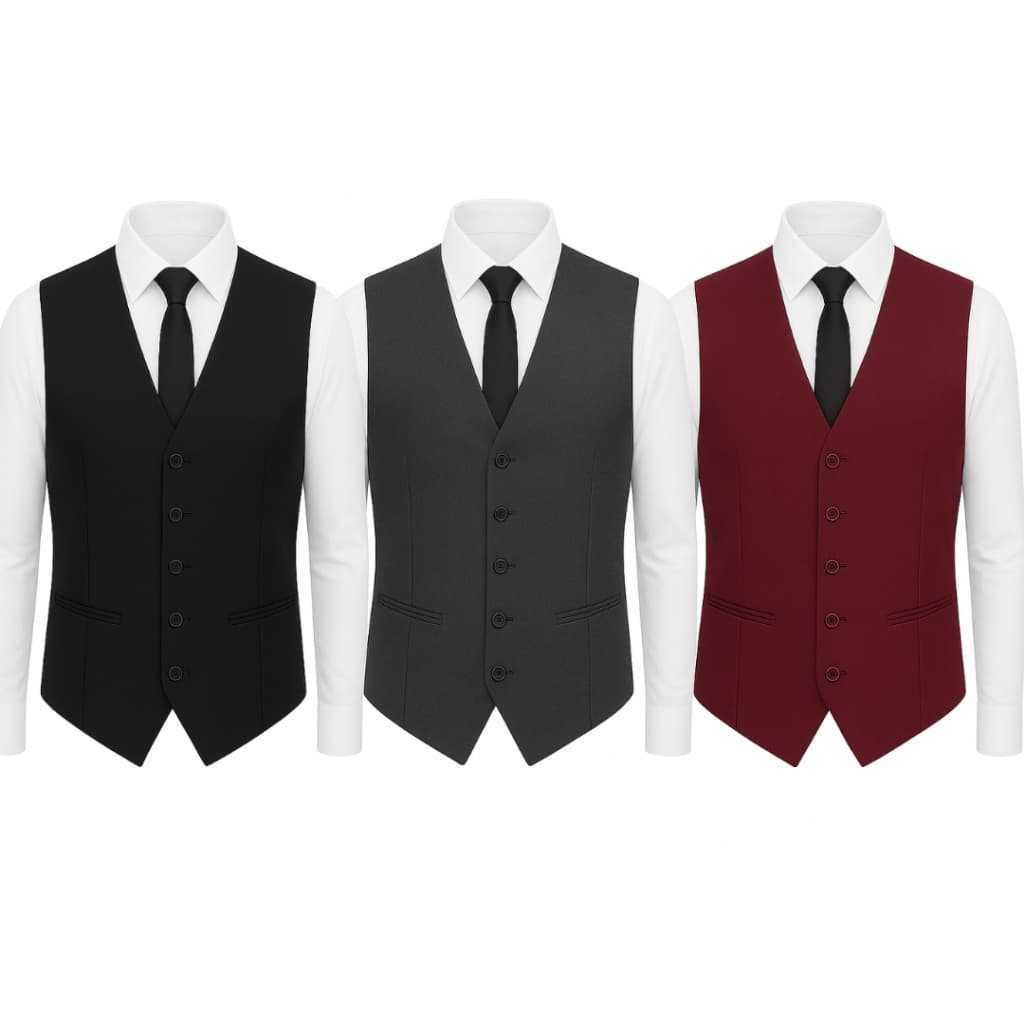 Kit 3 Coletes Elegante Social Masculino P/ Ternos - Eventos e Casamentos