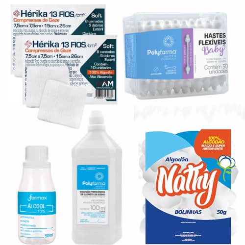 Kit Higiene e Cuidados com Recém Nascido Maternidade