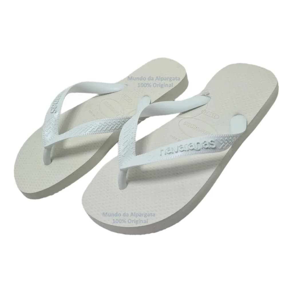 Chinelo Havaianas Top Branco Original Confortável Unissex 35 ao 42