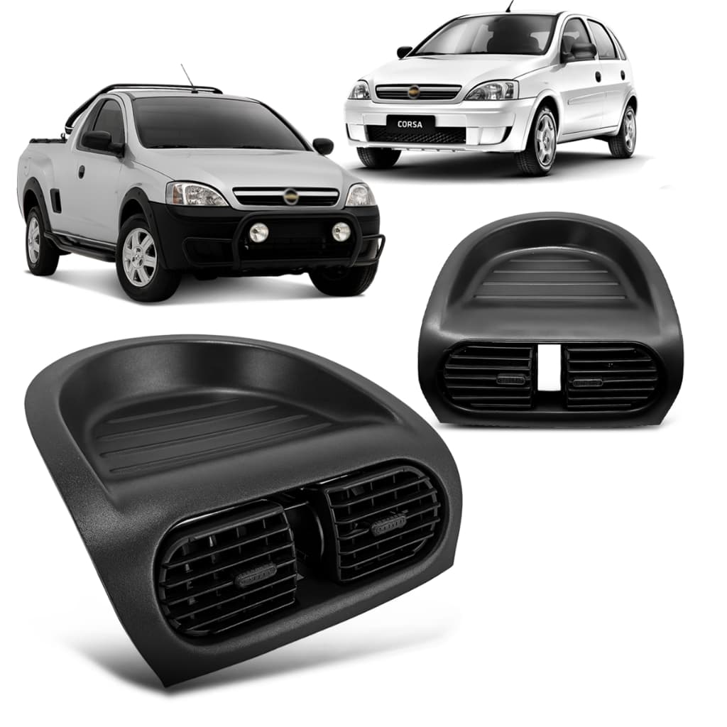 Moldura Central Suporte + 2 Difusor Ar Corsa Montana 2003 04 05 06 07 08 09 10 11 2012
