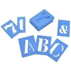 Kit Letra Número Vazado Molde Pintura 36 Letras E Números 45mm