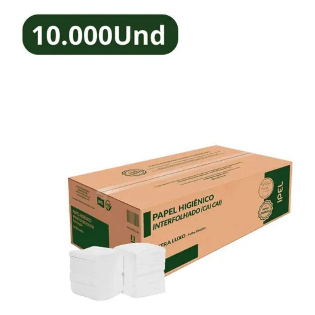 Papel Higiênico Cai Cai Folha Simples Ipel Papel 10000 Folhas Indaial Restaurante Clinica Escolas
