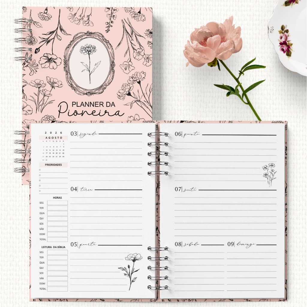 Planner Pioneira 2026 Completo  TJ/JW Personalizado - PRODUTO PRÉ-ENCOMENDA