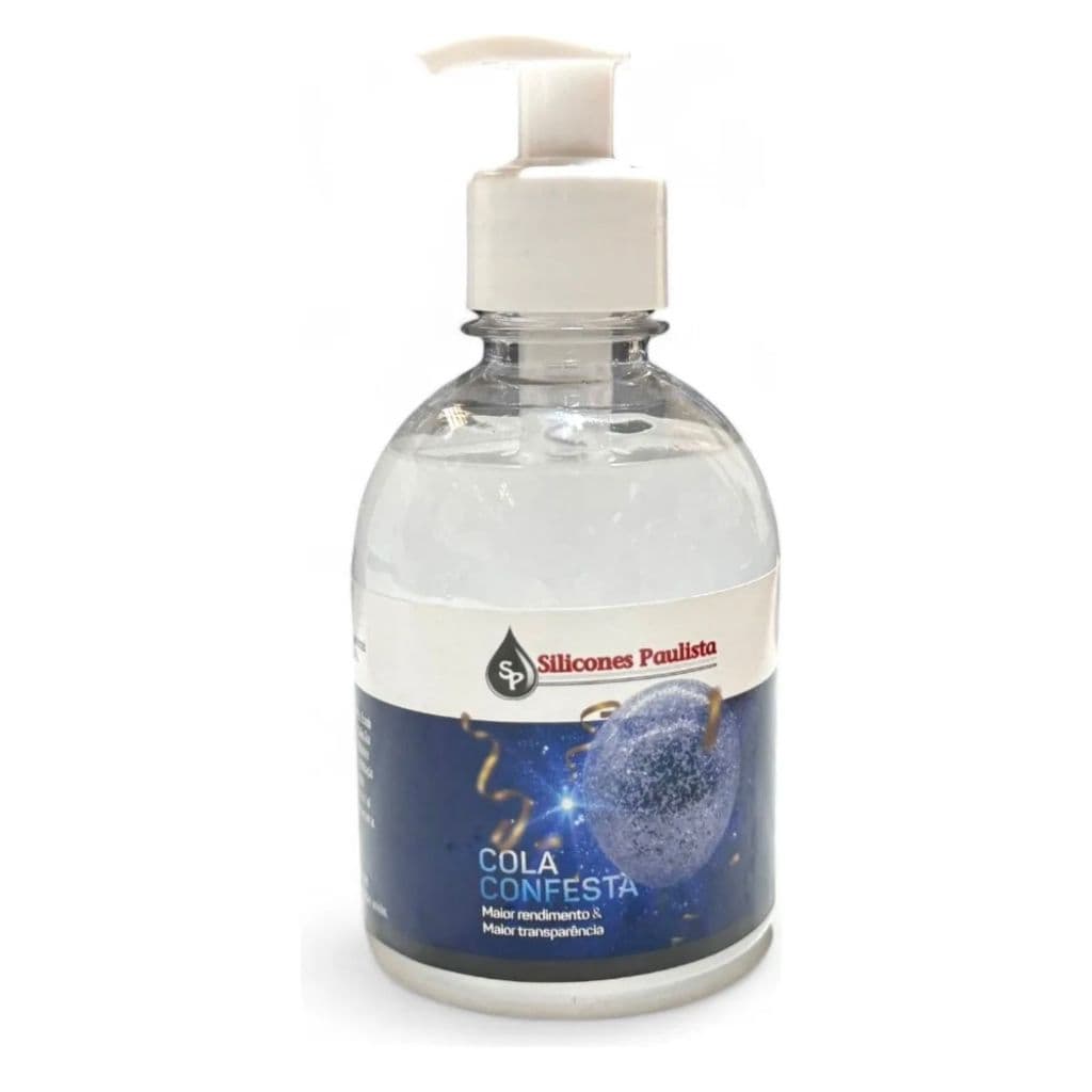 Cola Confesta Glitter Balões Bexigas De Ar Bubble Gel 250 ML