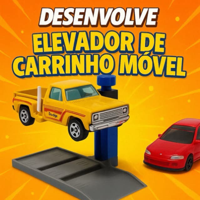 Elevador c/ Rosca Carrinhos de brinquedo Generico Hotweels escala 1:64 personalizável